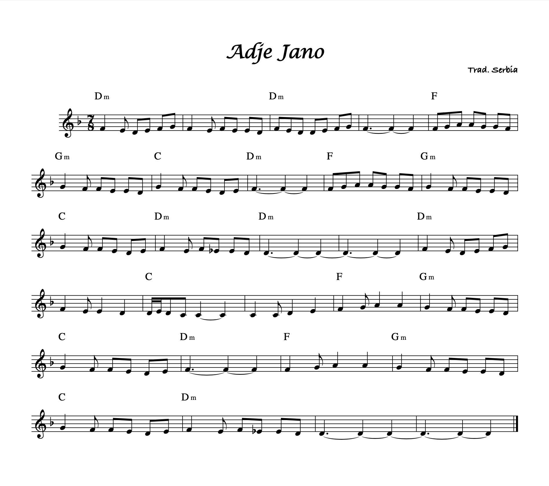 Sheet music