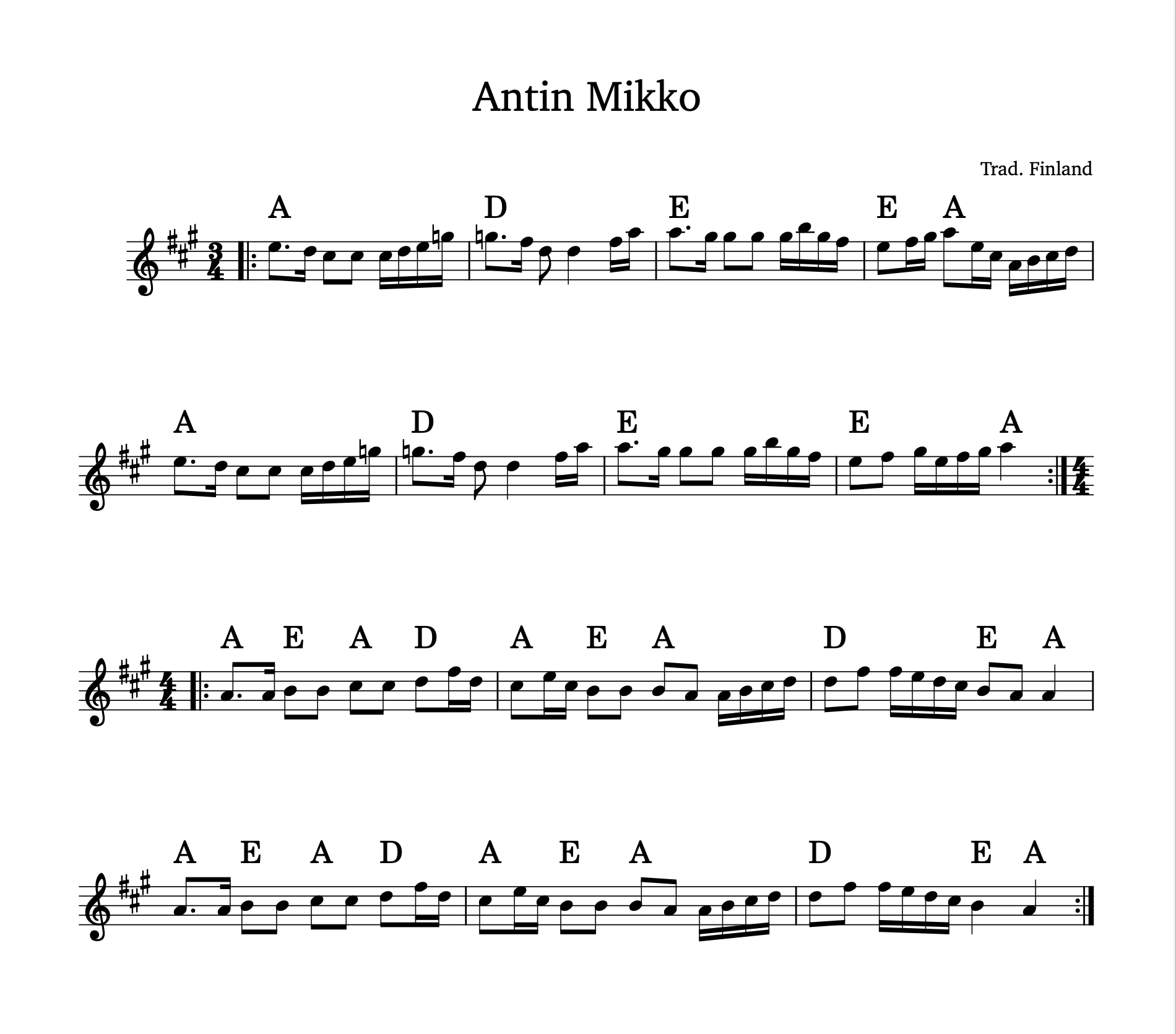 Sheet music