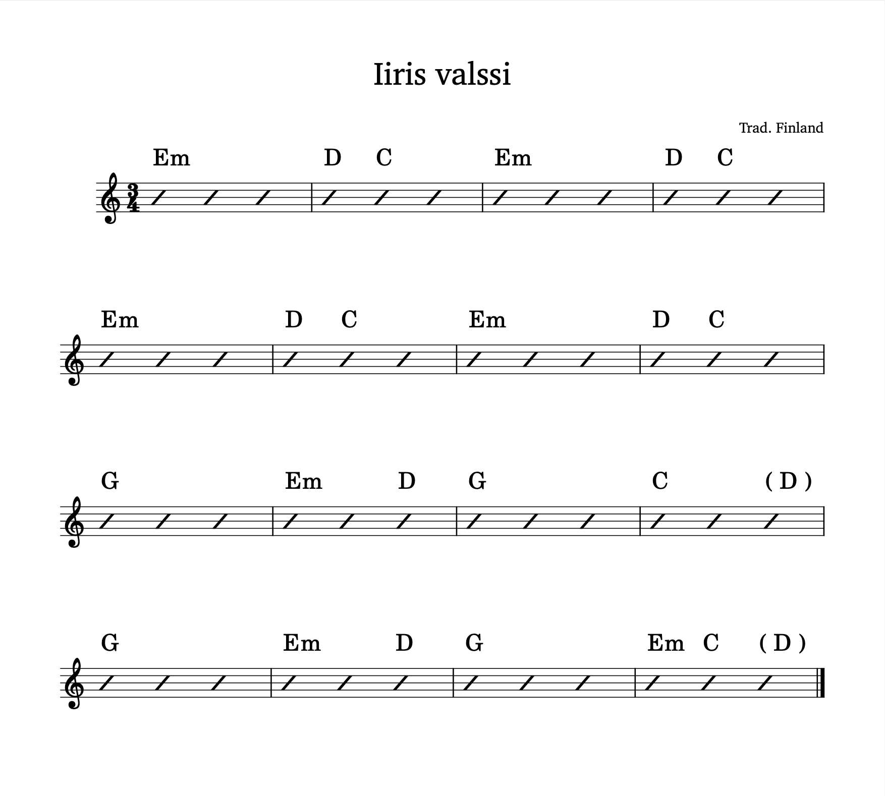Sheet music