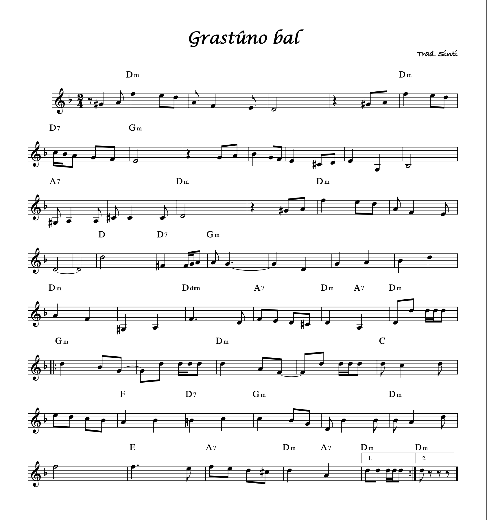 Sheet music