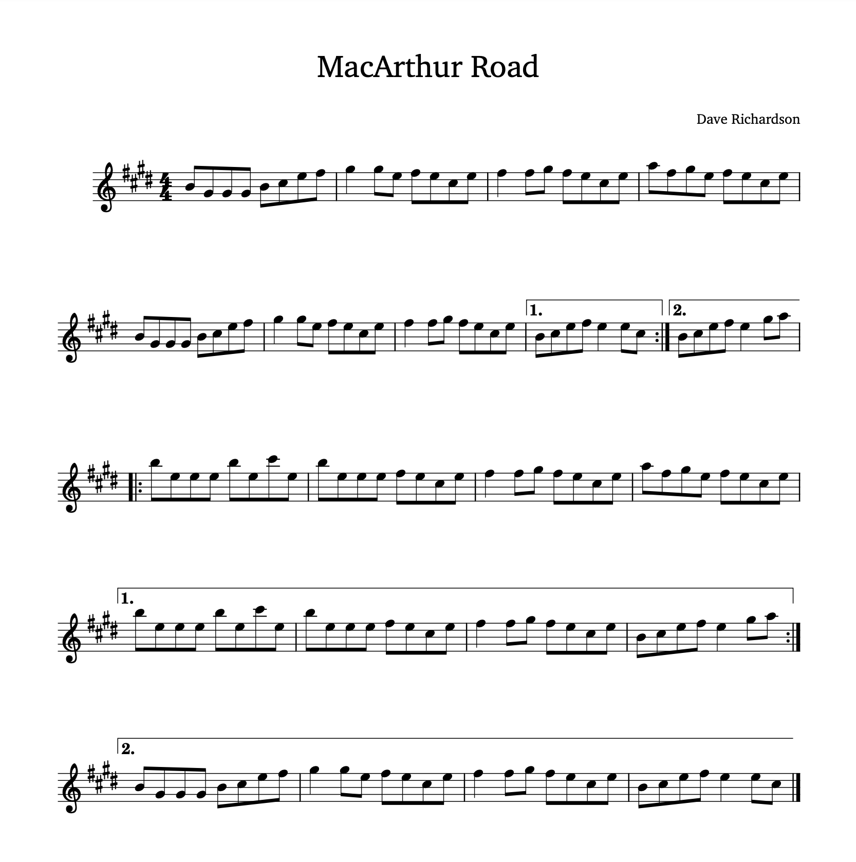 Sheet music