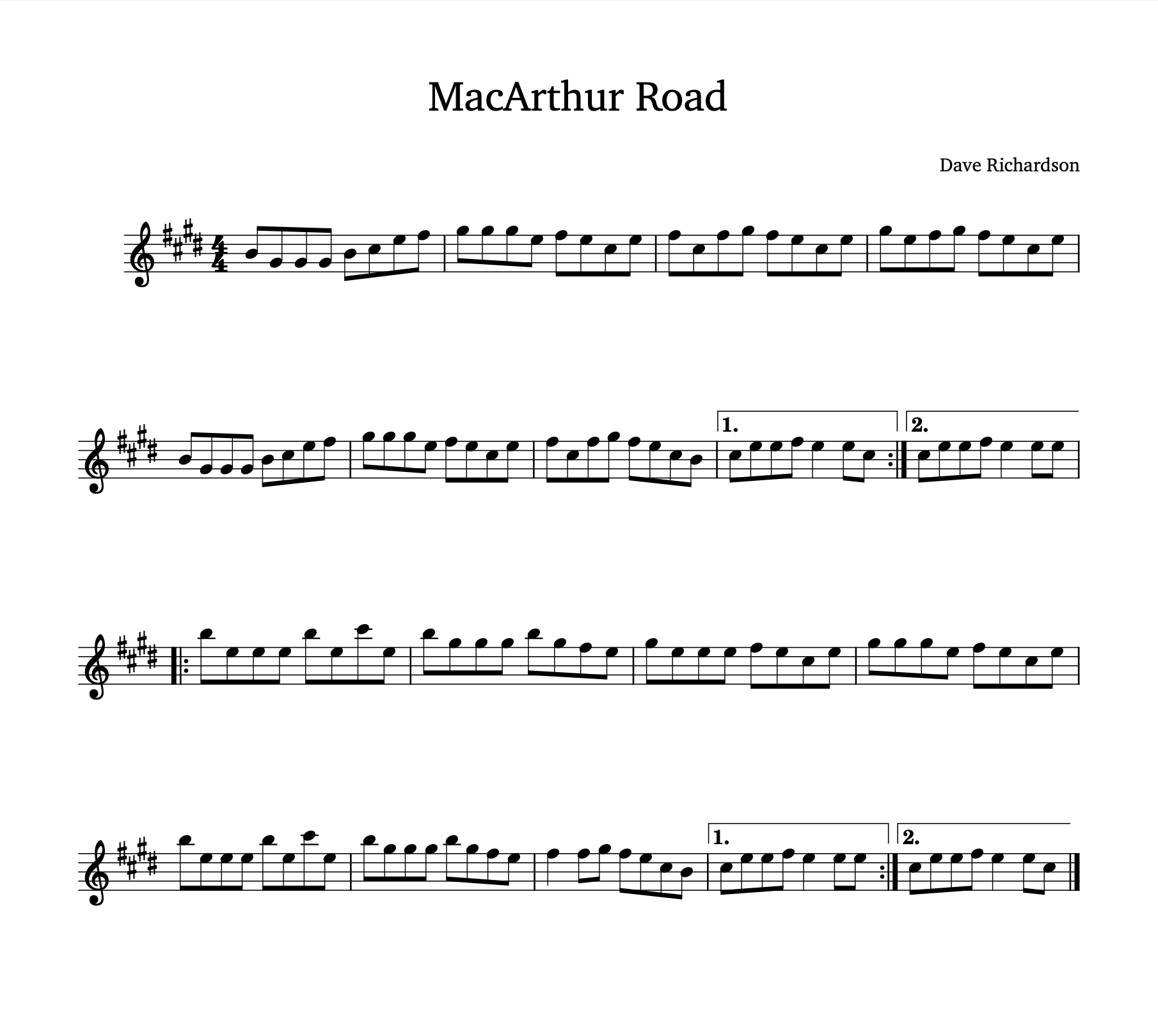 Sheet music