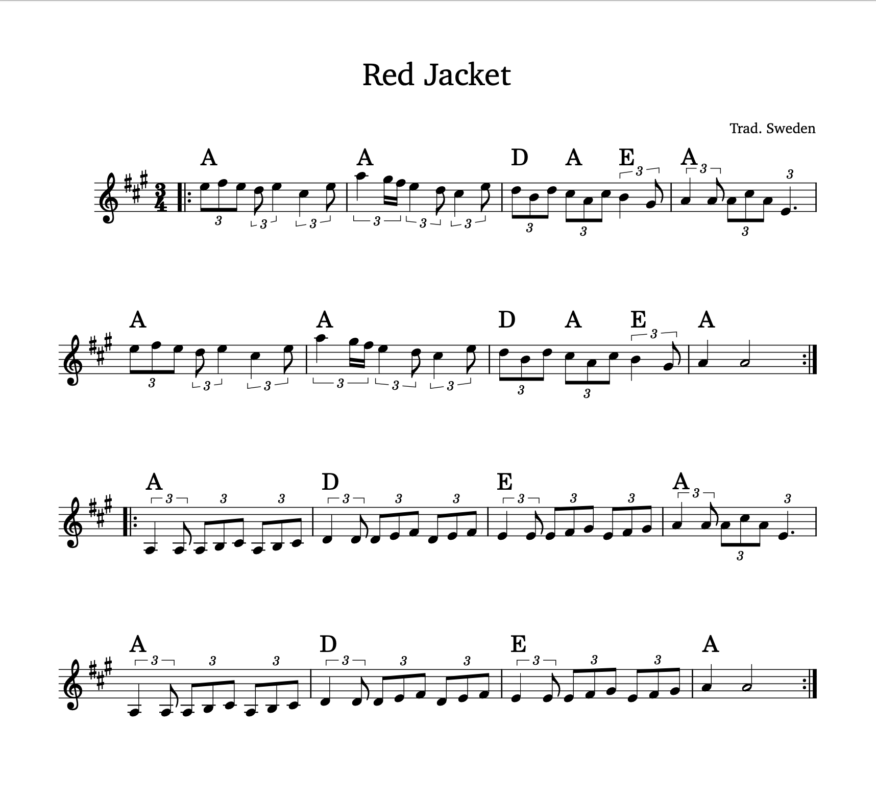 Sheet music