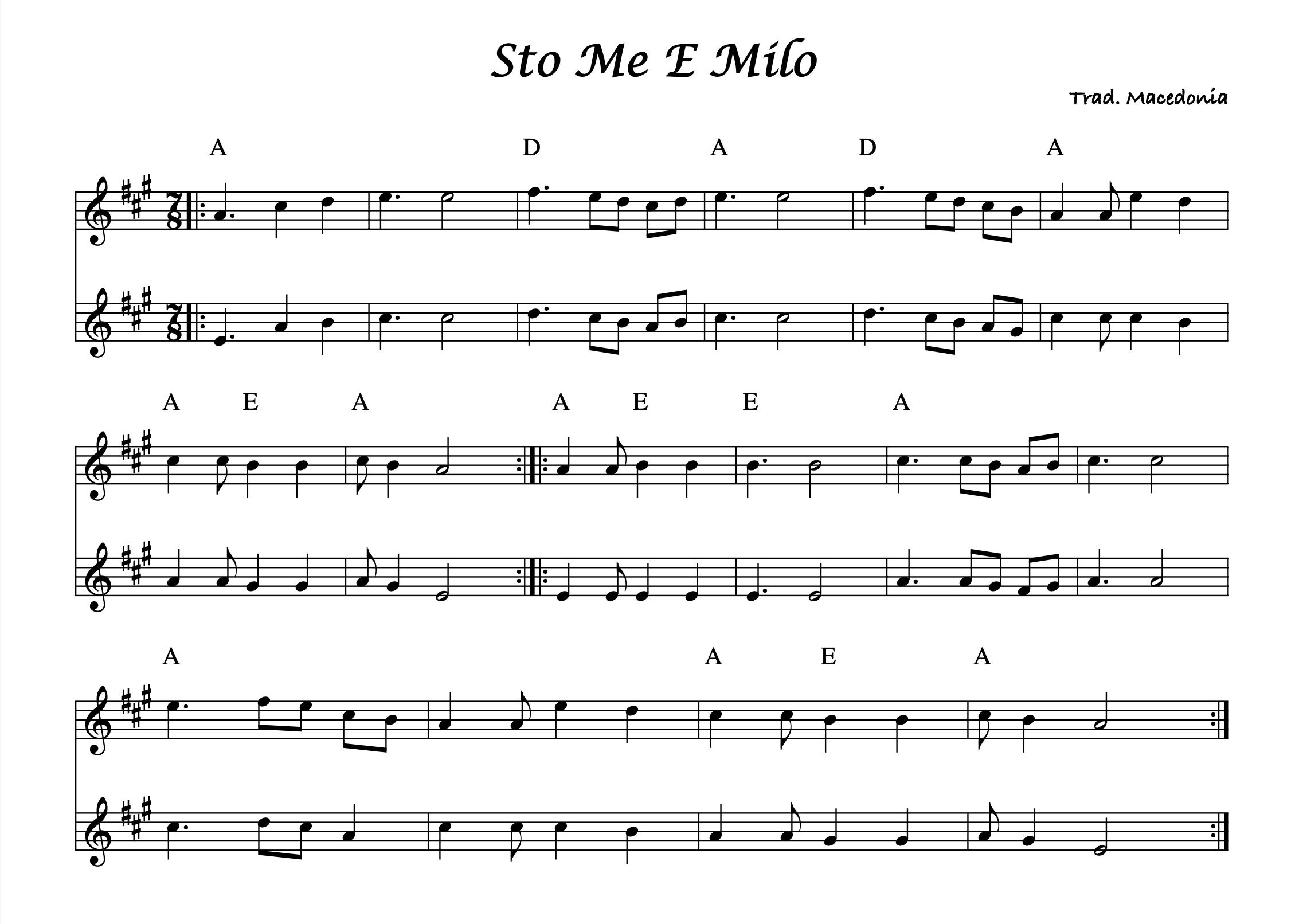 Sheet music